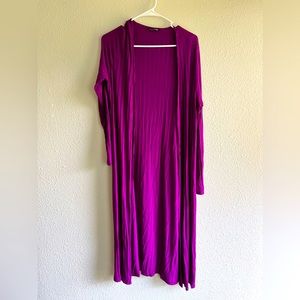 Super soft ribbed duster